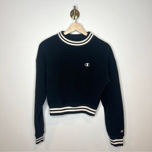 Champion Black Sherpa Pullover Sweater